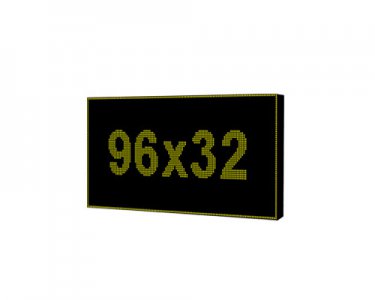 Sarı Led Tablo 96x32